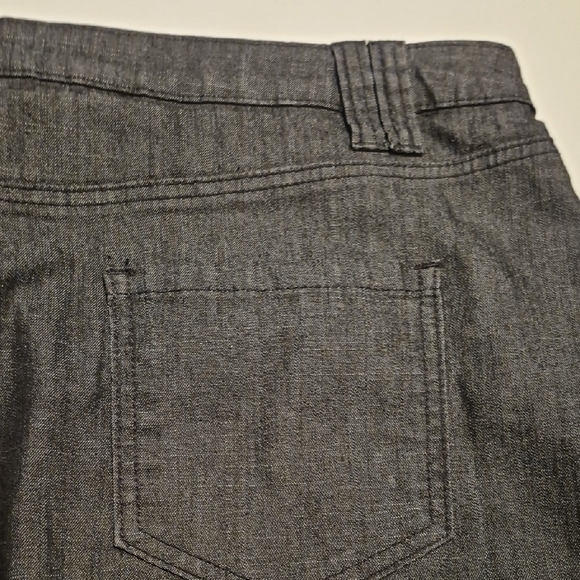 Dark Gray Denim Mini Pencil Skirt - Picture 8 of 10
